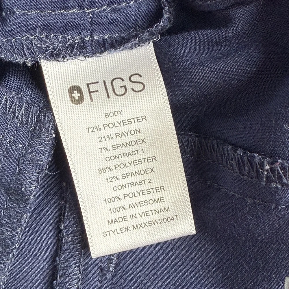 Figs Men’s Tansen Navy Blue Jogger Scrubs Scrub Pants W2005 Sz Small Tall